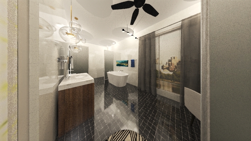 Fiscal Master's Toilet & Bath 3d design renderings