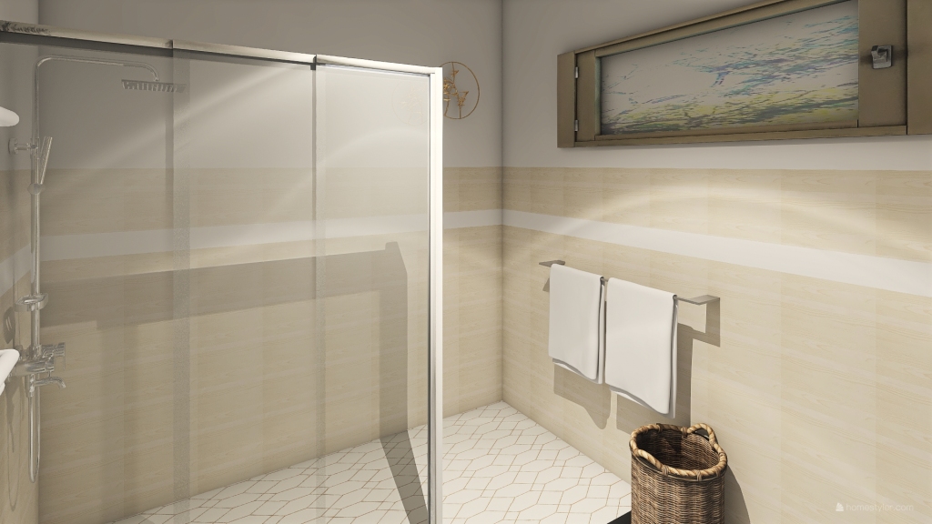 Salle d'eau 3d design renderings