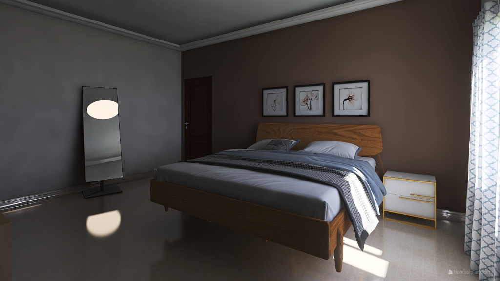 CHAMBRE D'AMI DROITE 3d design renderings