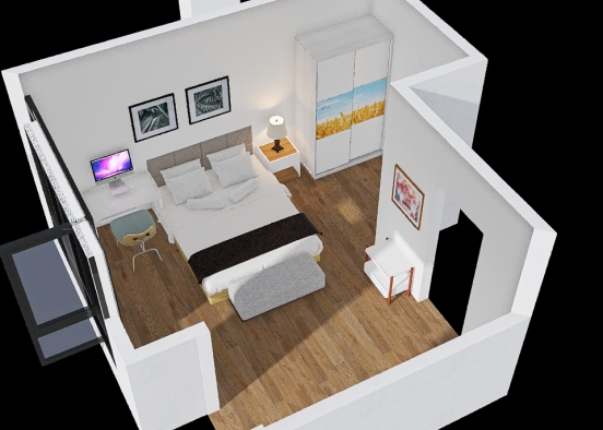 Floor2 - bedroom Design2 Design Rendering
