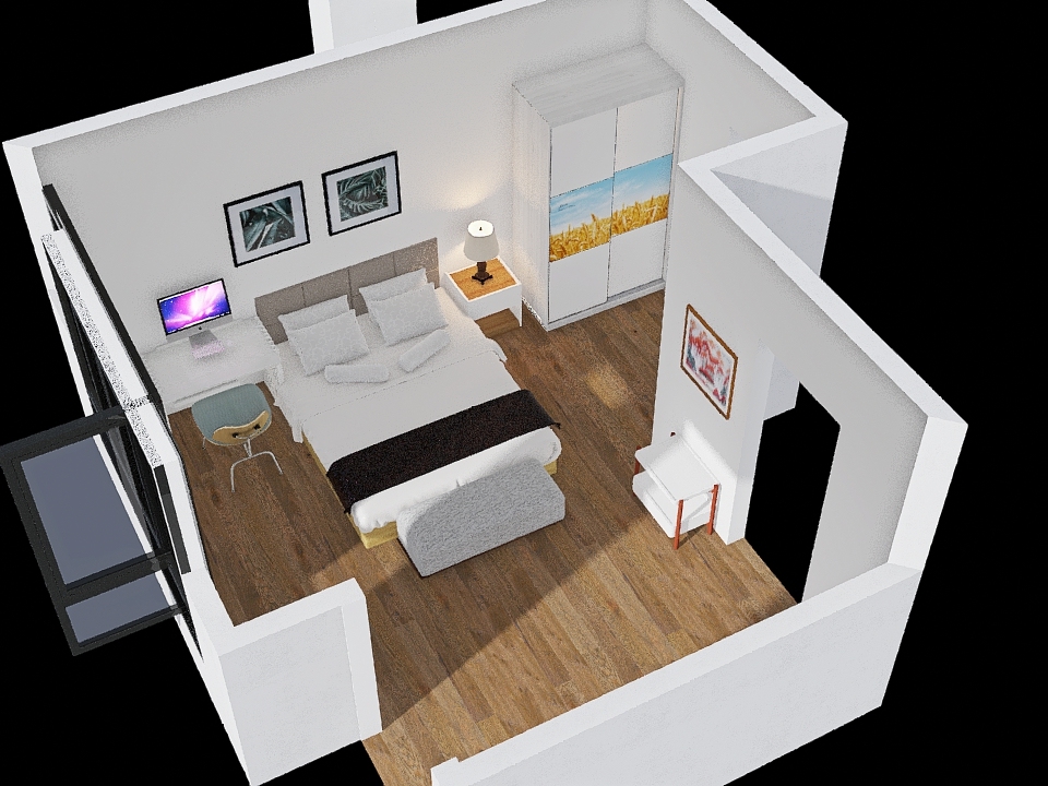 Floor2 - bedroom Design2 3d design renderings