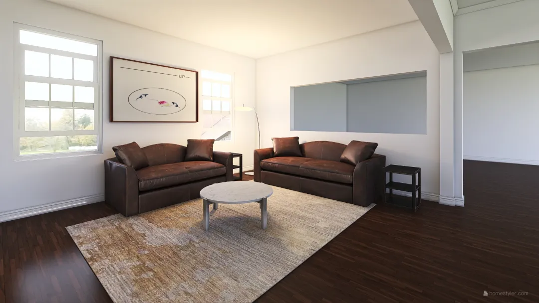 Nadia Living Room 3d design renderings