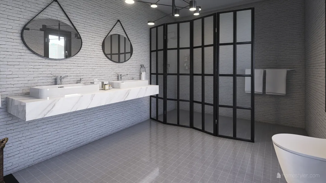 מקלחת 3d design renderings