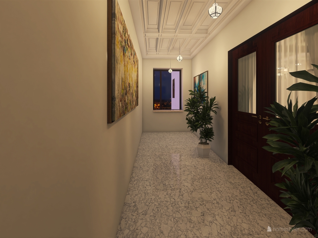 Main Hallway 3d design renderings
