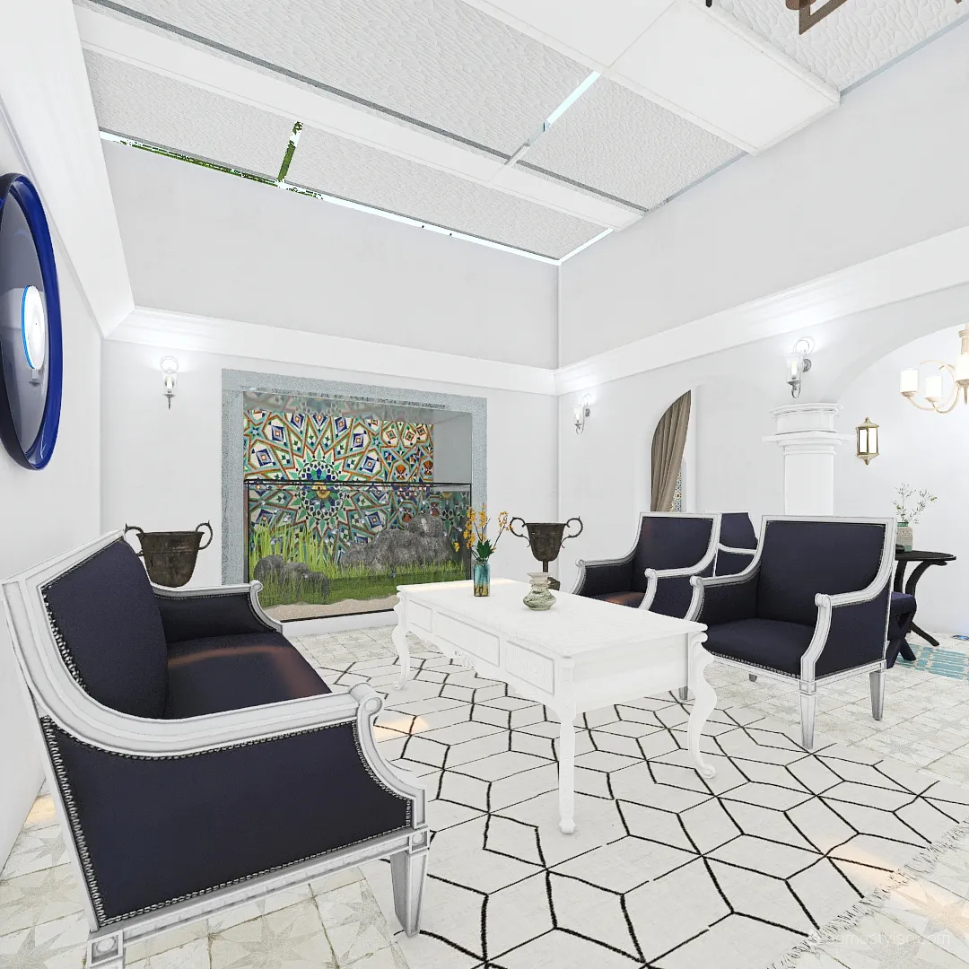 Modern StyleOther HSDA2020Commercial  MOROCCAN INSPIRED HOTEL Orange Blue White 3d design renderings