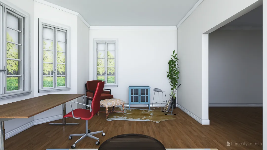 Brett - Living Room 3d design renderings