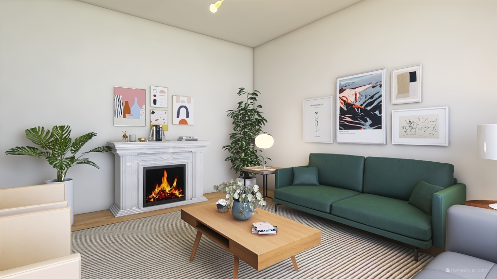Nordic Room 3d design renderings
