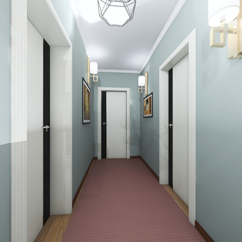 коридор 1 3d design renderings