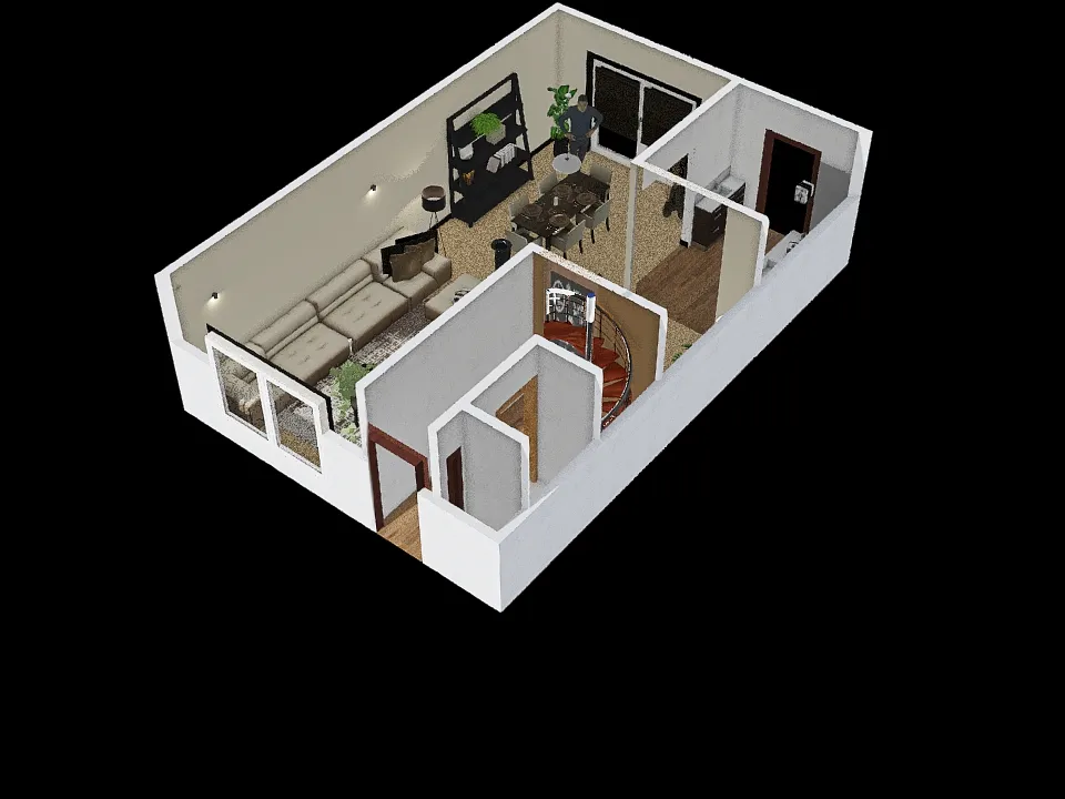 Les 2 3Dapp in thuis AWA 3d design renderings