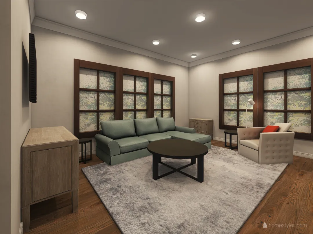 Michelle G sitting room 3d design renderings