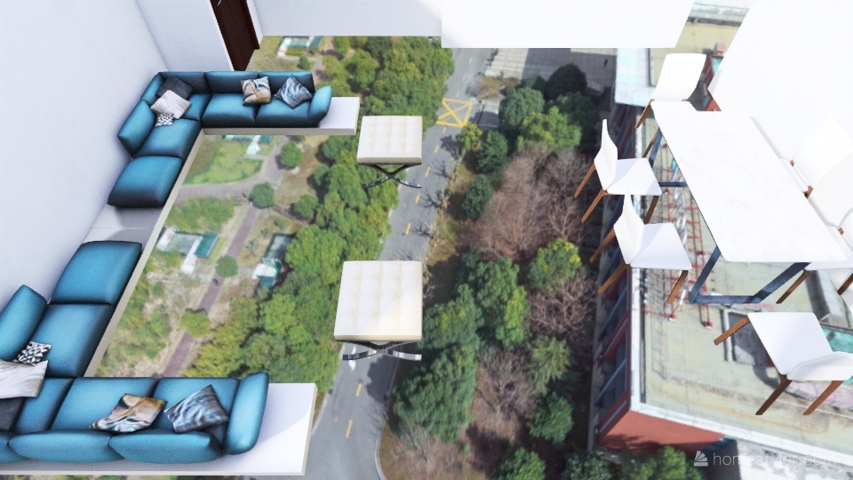 LANDS END LIVING RM 3d design renderings