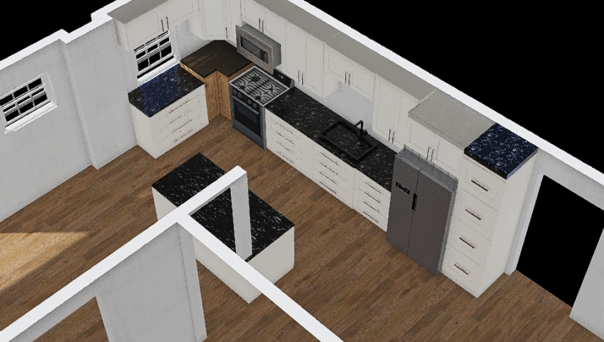 Kitchen Plan - No Panel 3d design picture 89.8