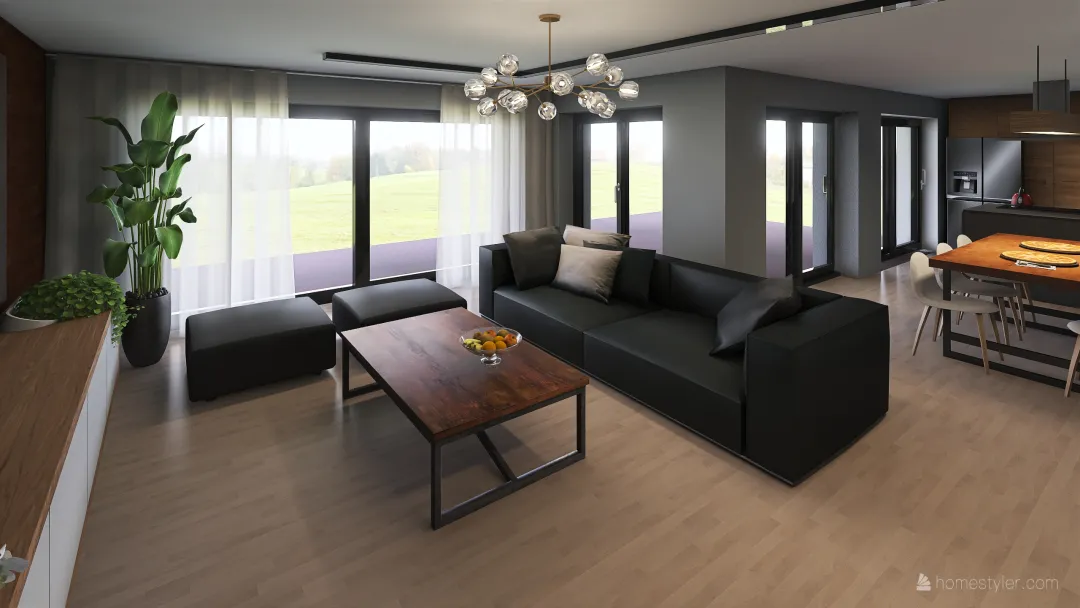 Design Sofa PRIAMOJ i PUFI 3d design renderings