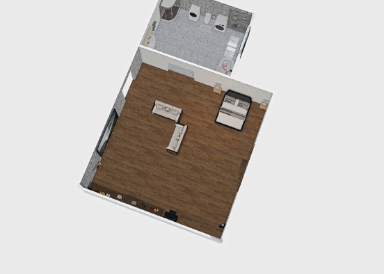 My house (2 rooms) Design Rendering