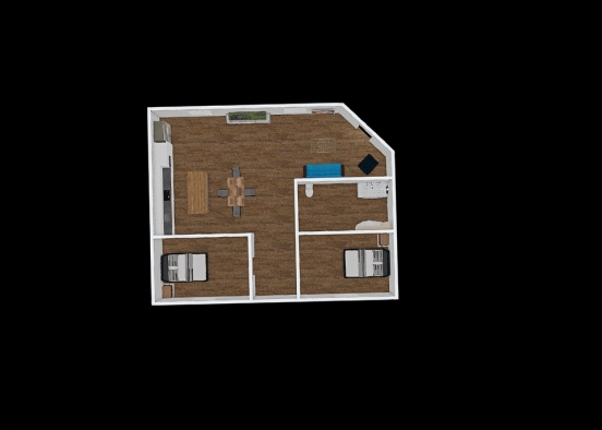 Apartment floor plan Design Rendering