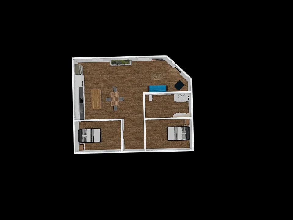 Apartment floor plan 3d design renderings