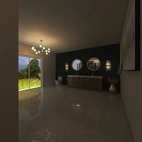 Master bathroom 3d design renderings