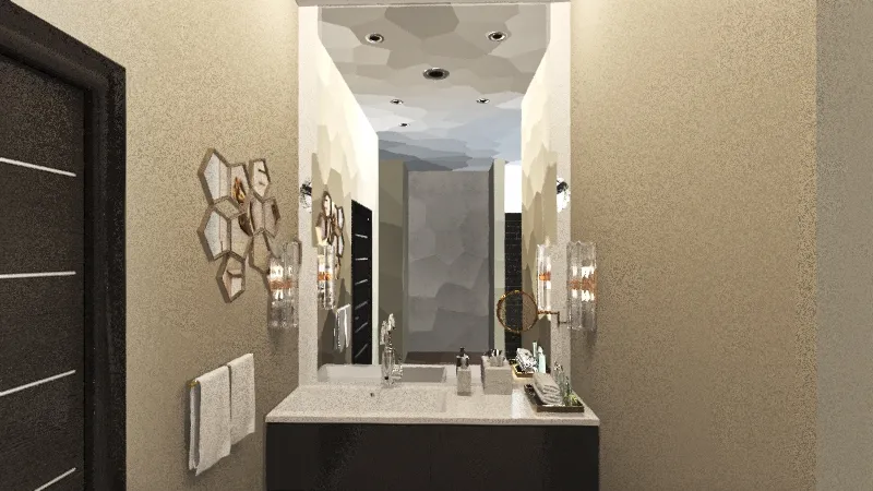 cuarto de hotel 3d design renderings