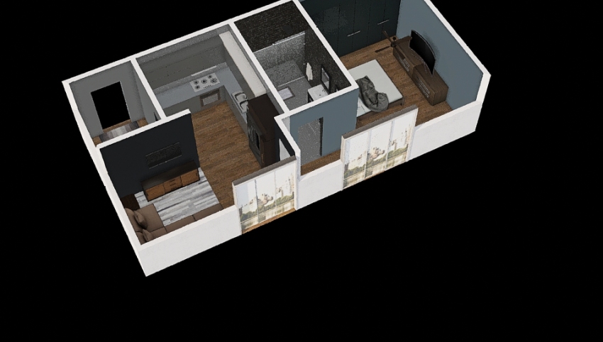 Dream City Apartment 3d design picture 58.85