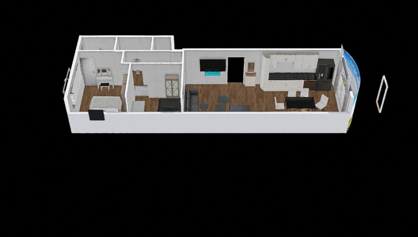Goshachay 4 - Two bedrooms 3d design picture 66.78