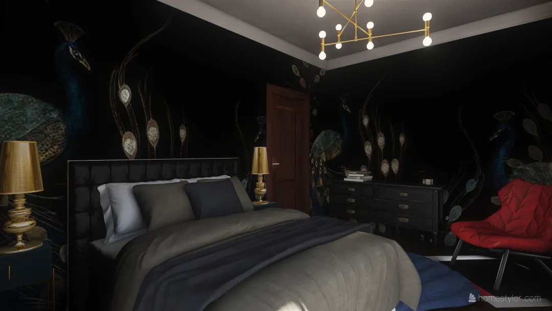 Zbyniu sypialnia 3d design renderings