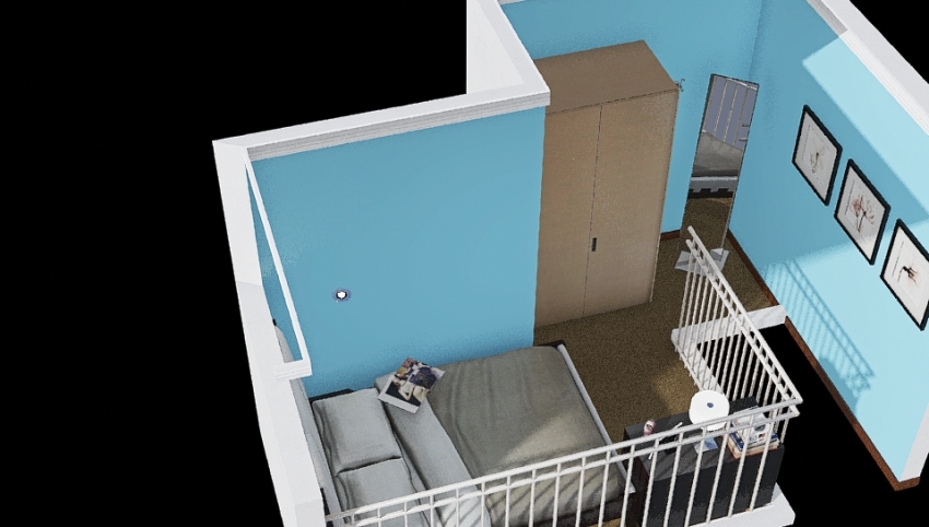 Elgen's  Lahug Residence Studio Unit ＂Loft Bedroom＂ Designed by: Ivy Laron 3d design picture 9.77
