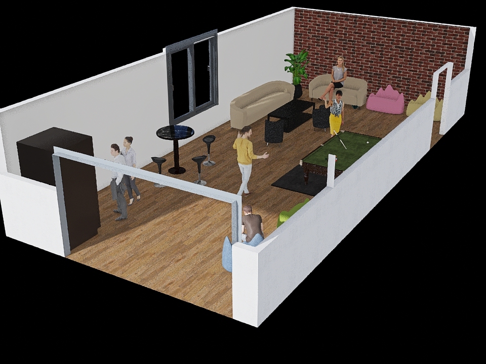 SDCEM Bar Lounge 3d design renderings