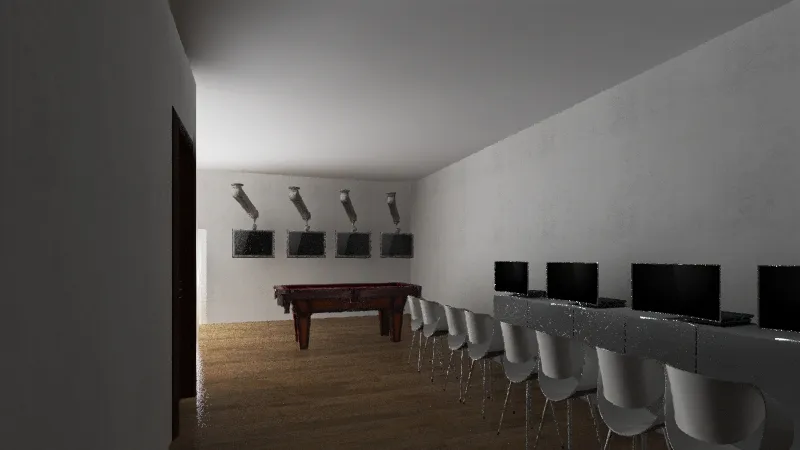 Sala Recreativa 3d design renderings