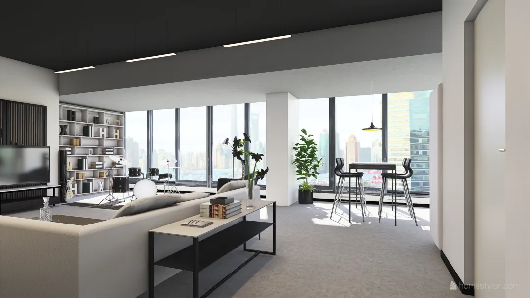 Apartment (50+floor 3d design renderings