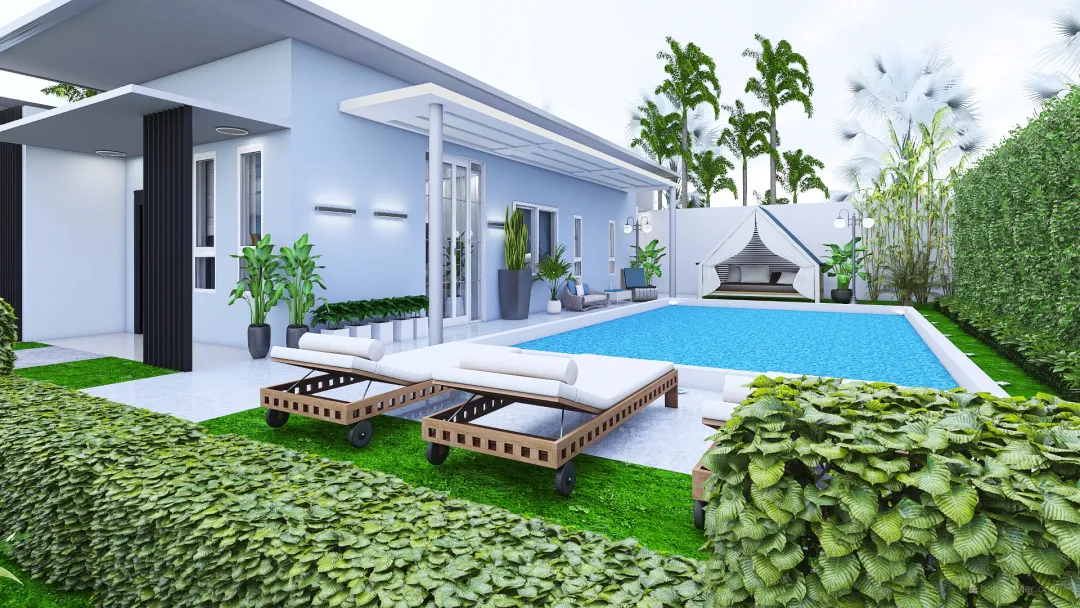 Coastal Home 3d design renderings