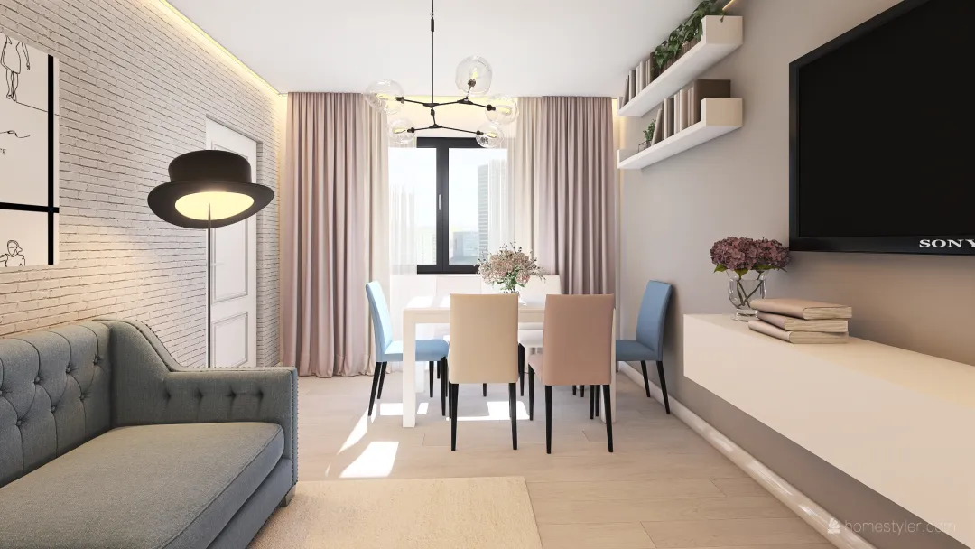 Apartament Mama-Copil 3d design renderings