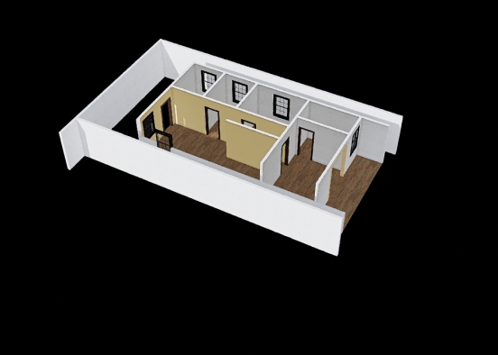 Casa simples - Casa Vinicius Design Rendering