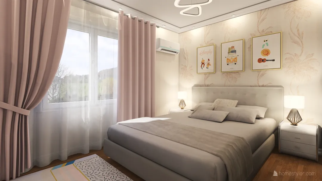 nice bedroom 3d design renderings