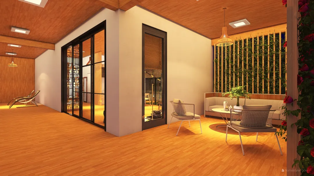 Wooden House 3d design renderings