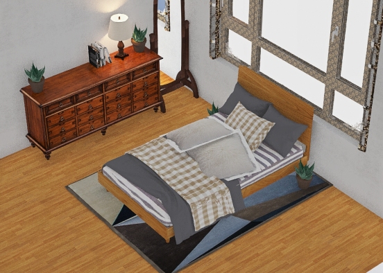 GREEN Bedroom Design Rendering