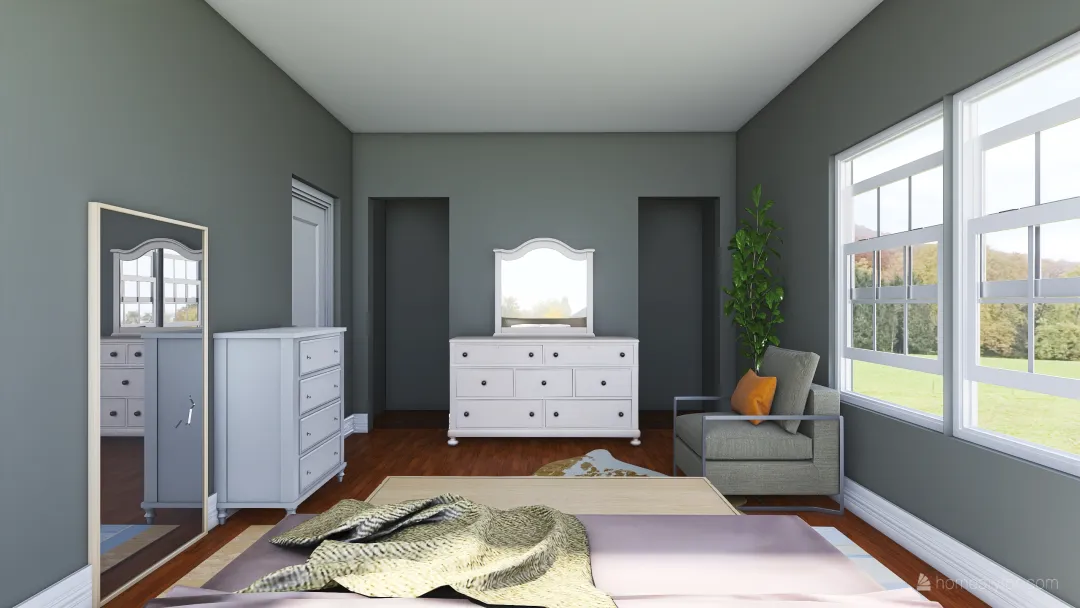 Kim - Bedroom 3d design renderings