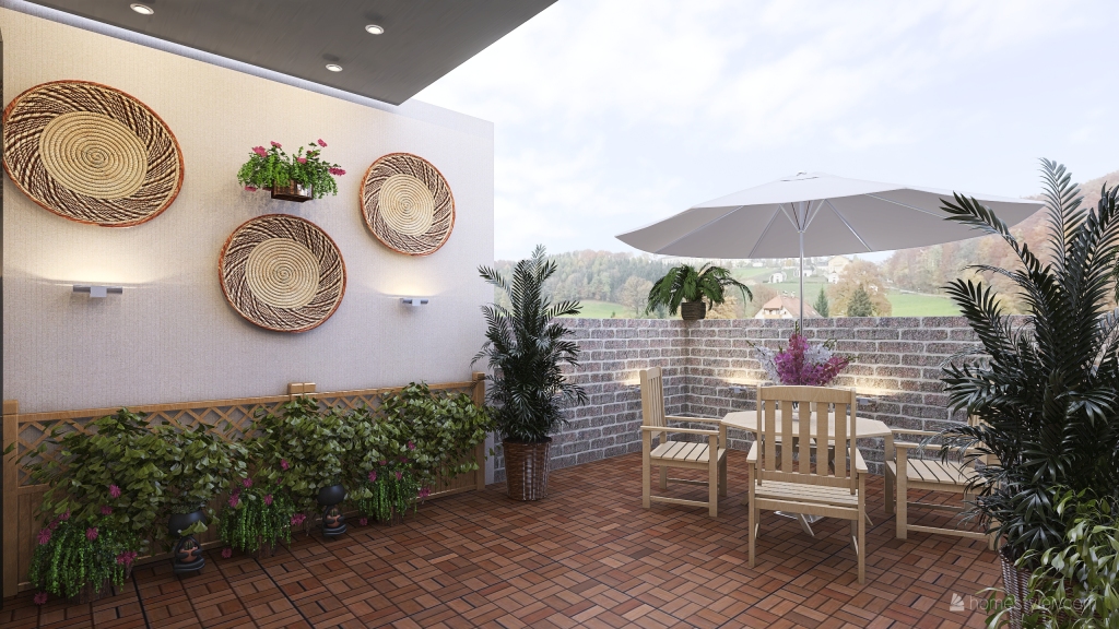 Porch & Balcony 3d design renderings