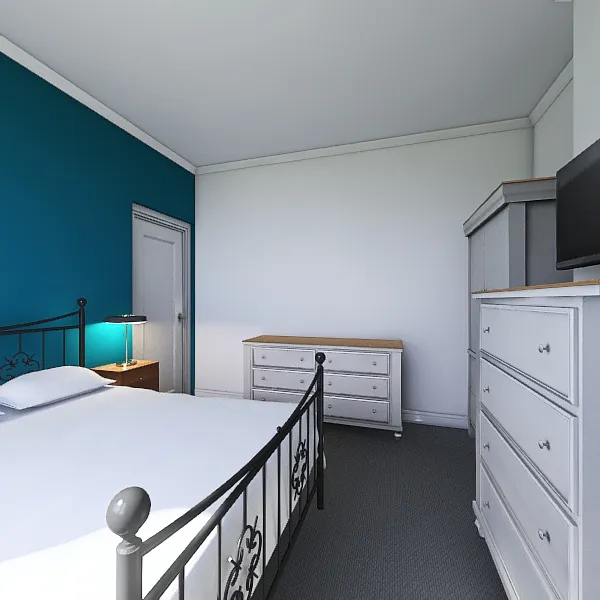 Coleridge Ave Front Bedroom 3d design renderings