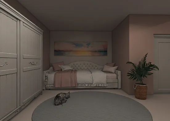 Teen bedroom Design Rendering