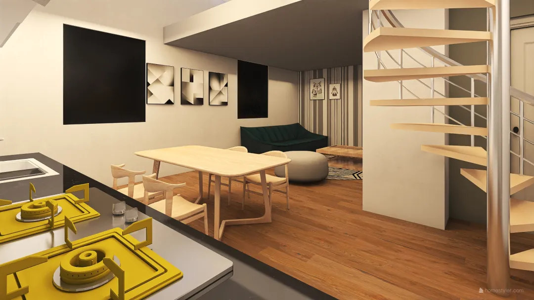 artioli loft 3d design renderings