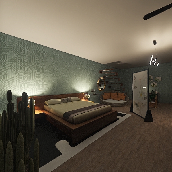 City Bedroom Fancy 3d design renderings