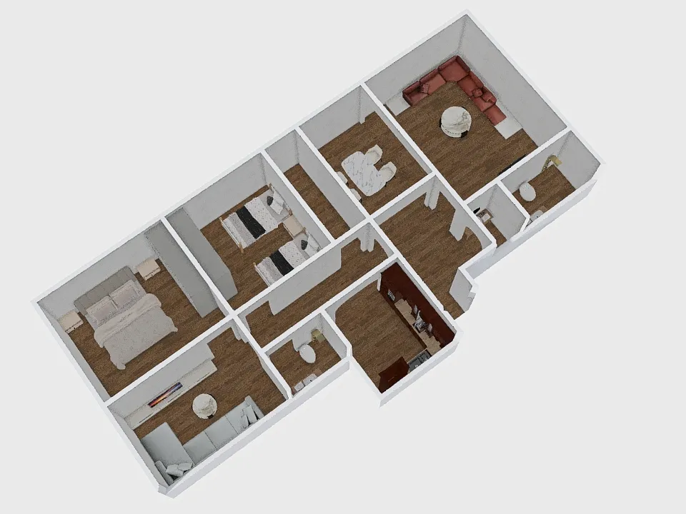 Hamada Appartment 3d design renderings