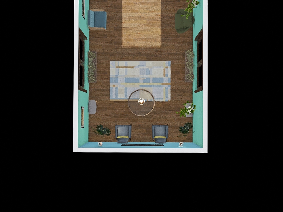 Tropical Lobby 3d design renderings