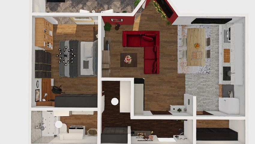 Haus for two memmbers 3d design picture 80.17