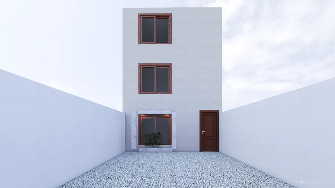 fachada casa tios 3d design renderings