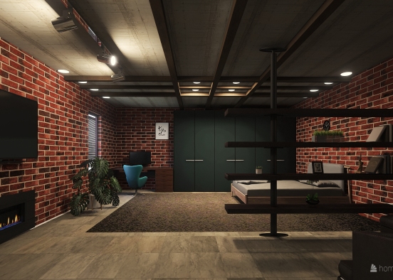 Studia Loft by Anastasia Smirnova  Design Rendering