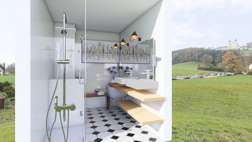 baño casa 3d design renderings
