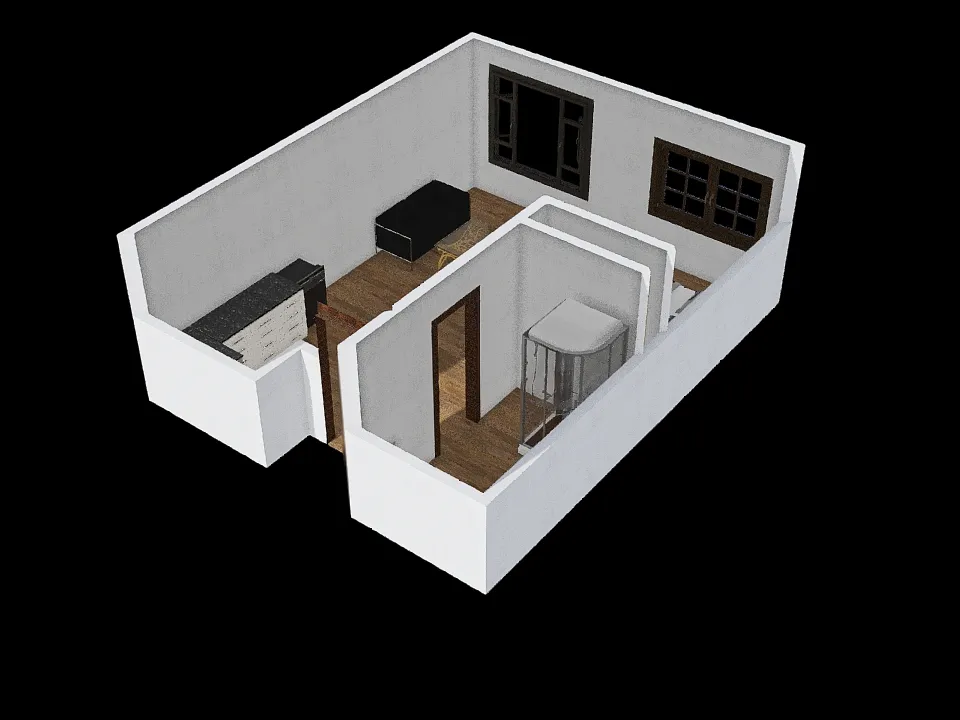 Engineering apartment floor plan 3d design renderings
