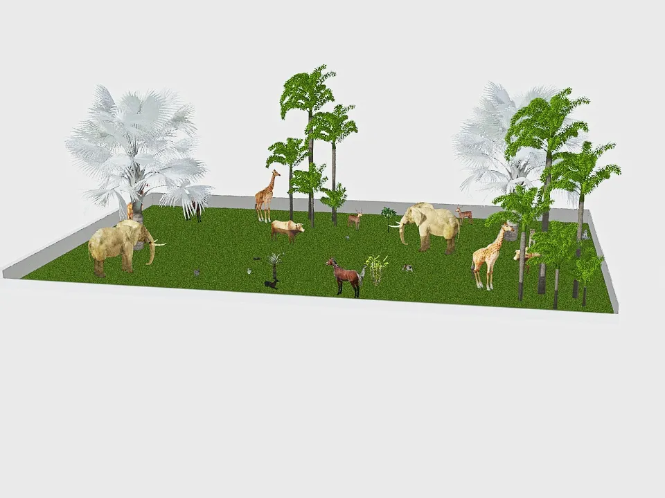 חצר החיות של שלי 3d design renderings