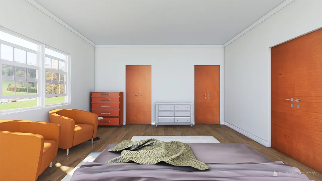 Melissa W - Bedroom 3d design renderings